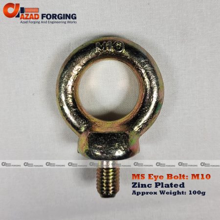 Forged Eye Bolt – M10 | DIN 580 | Mild Steel