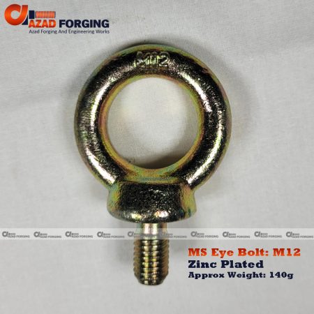 Forged Eye Bolt – M12 | DIN 580 | Mild Steel